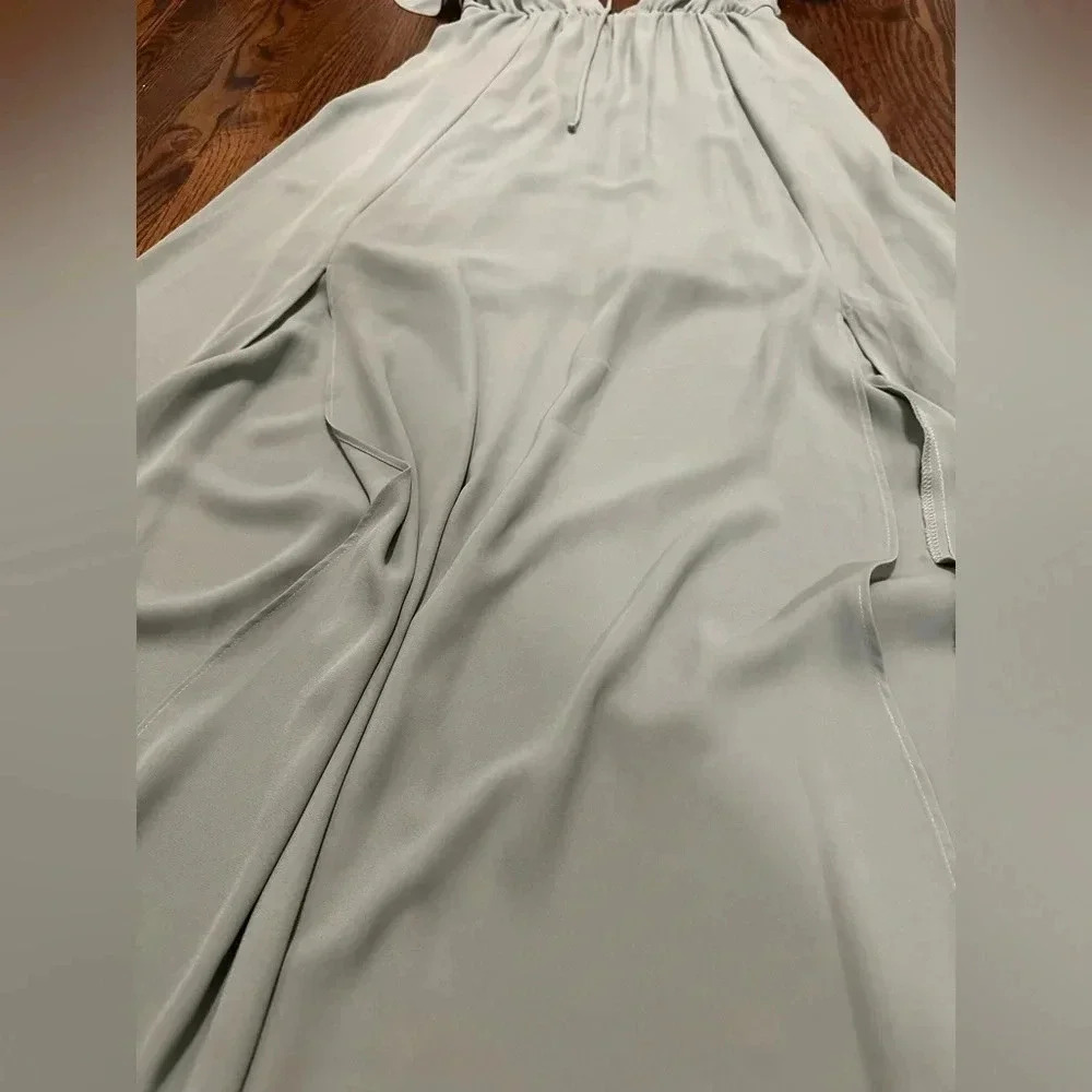 Show Me Your MuMu Faye Flutter Maxi Dress, Silver Sage, Small. - Picture 4 of 4